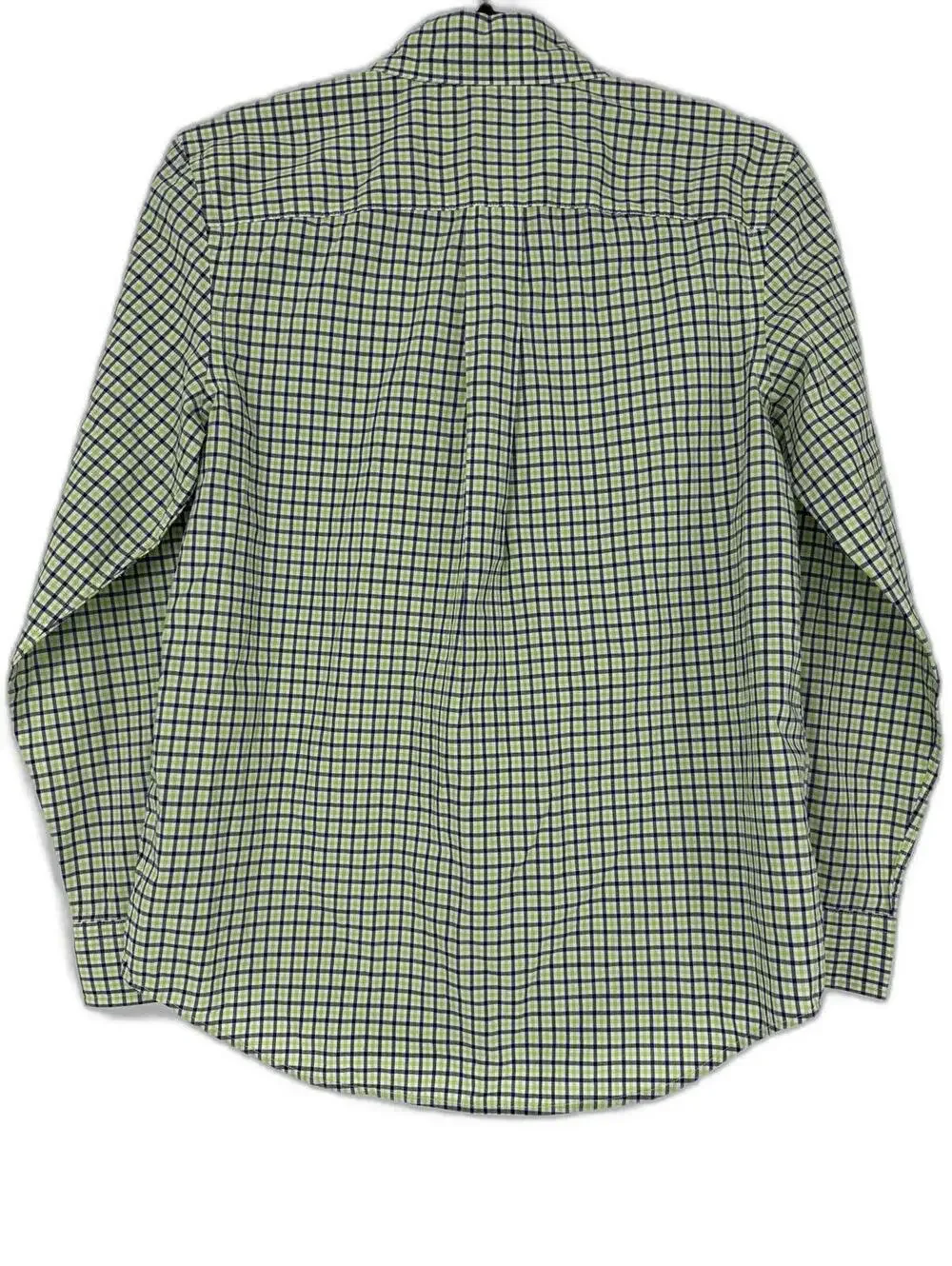 Ralph Lauren Shirt Boys Size Large Plaid Long Sleeve Green and Navy